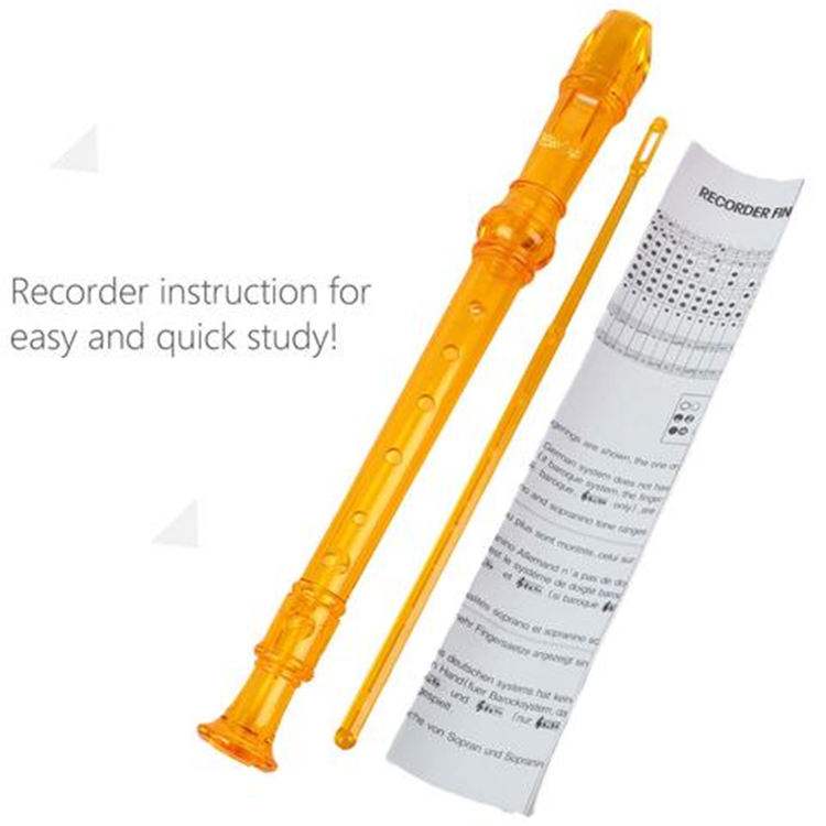 Soprano Descant Recorder-8 Hole Flute с инструкцией по очистке стержня