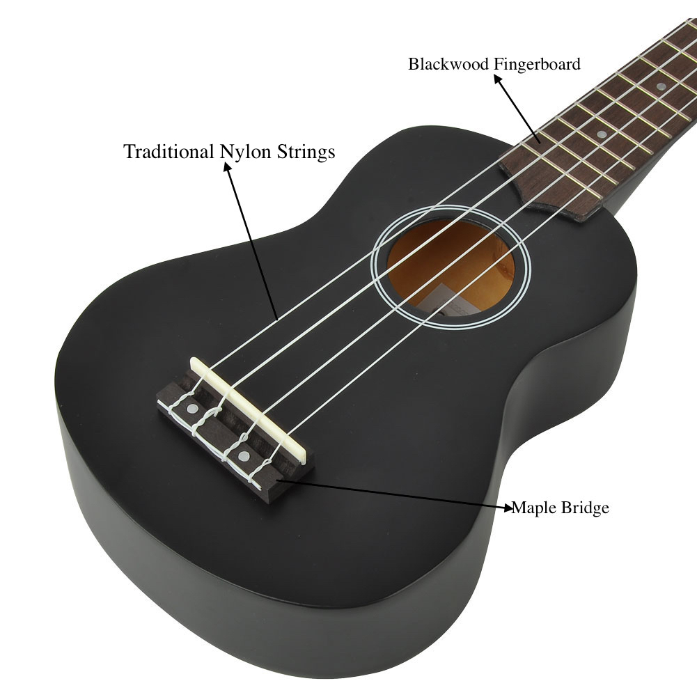Сопрано Ukulele Beginner Pack-21 дюймов с Gig Bag песенник цифровой тюнер
