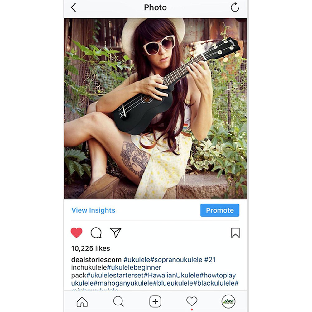Сопрано Ukulele Beginner Pack-21 дюймов с Gig Bag песенник цифровой тюнер