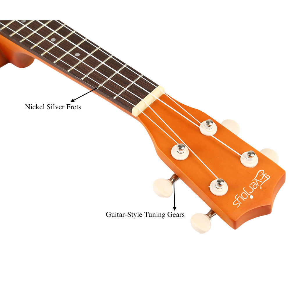 Сопрано Ukulele Beginner Pack-21 дюймов с Gig Bag песенник цифровой тюнер